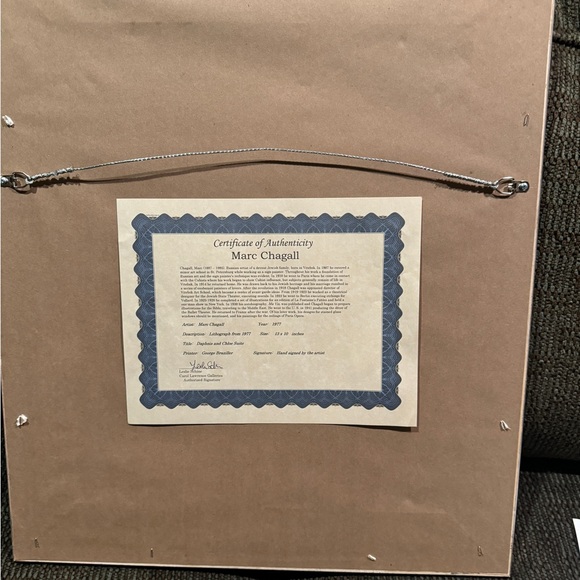 1977 Marc Chagall Lithograph Hand Signed by the artist. - Picture 6 of 7